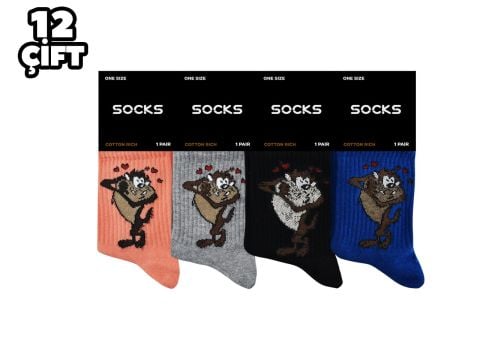 Esinti 65 Bayan Kolej Çorap 12'li