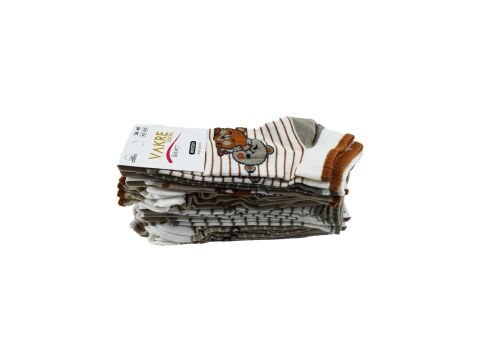 Vakre 9328-22 (36-40) Bayan Penye Patik Çorap 12'li