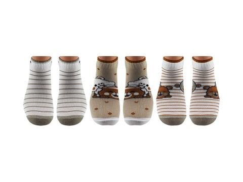 Vakre 9328-22 (36-40) Bayan Penye Patik Çorap 12'li