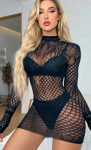 NIGHTLIGHT 5570 Taşlı Bayan Vücut Çorabı