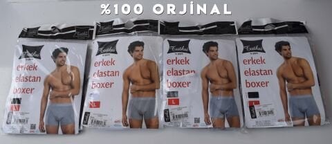 Tutku Erkek Likralı Boxer SİYAH - XXL