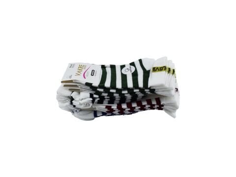 Vakre 9328-15 (36-40) Bayan Penye Patik Çorap 12'li