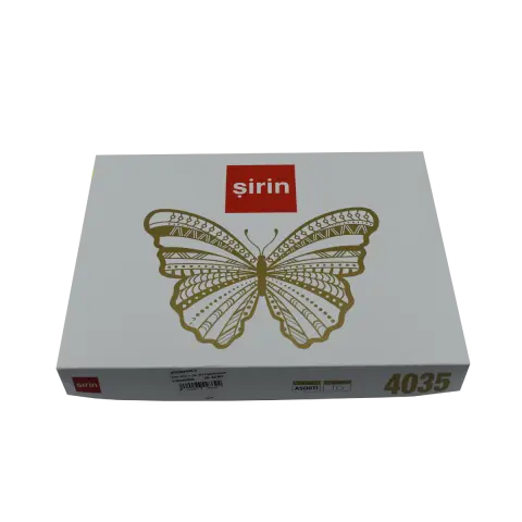 Şirin 4035-4 (36-40) Dikişsiz Bayan Yarım Konç Desenli Penye Patik Çorap 12'li