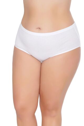 Tutku 0922 Beyaz Bayan Ribana Bato Külot 12'li