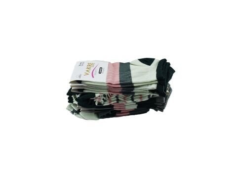 Vakre 9328-20 (36-40) Bayan Penye Patik Çorap 12'li