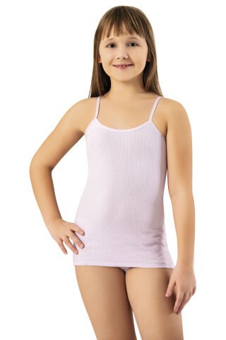 Kota 3420 Kız Çocuk İp Askılı  Raporlu Ribana Atlet 6'lı