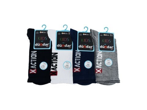 Dündar Erkek Çocuk Dikişsiz Yıkamalı Kokulu Çorap 12'li