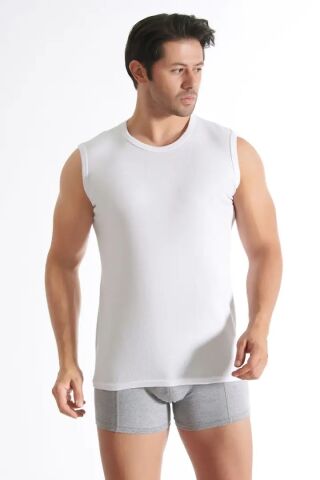 Tutku Renkli Erkek Sıfır Kol Ribana Spor Fanila