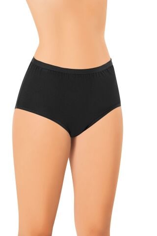 Kota 5112 (L-XL-2XL-3XL) Bambu Yüksek Bel Bayan Külot 12'li 2XL - SİYAH