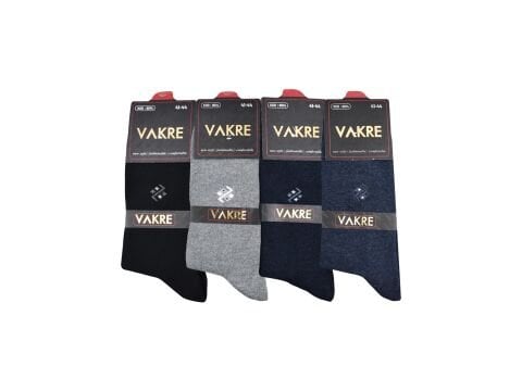 Vakre 9014-25 (41-44) Erkek Penye Likralı Çorap 12'li