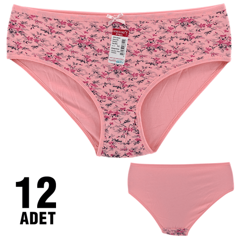 Güryıldız 92007-012 XL Desenli Bayan Bato 12'li