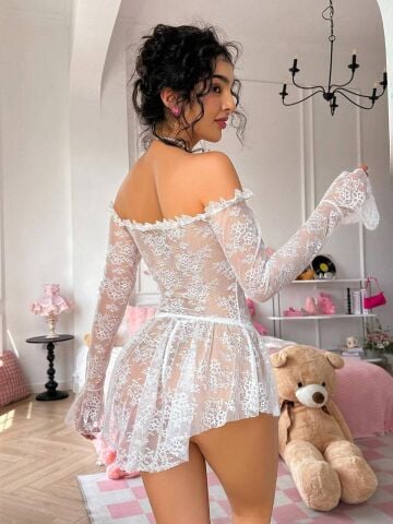 Beleng 6087 Dantel Erotik Gecelik