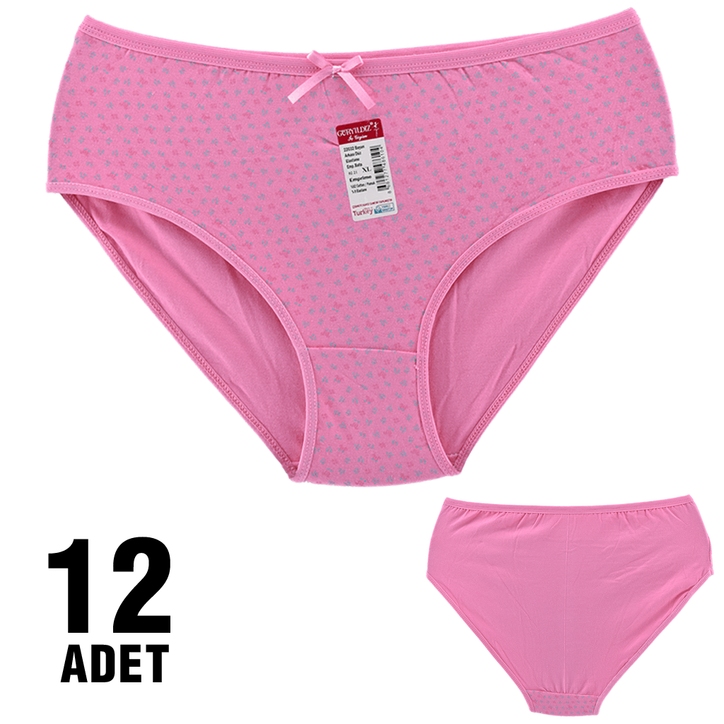 Güryıldız 92007-13 XL Desenli Bayan Bato 12'li