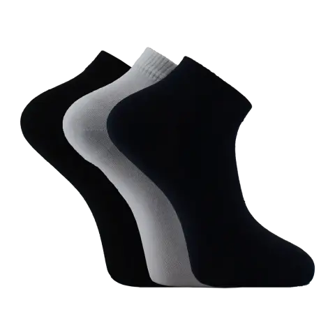Vakre 9304-3 (40-45 NO) Dikişsiz Erkek Bambu Patik Çorap 12'li