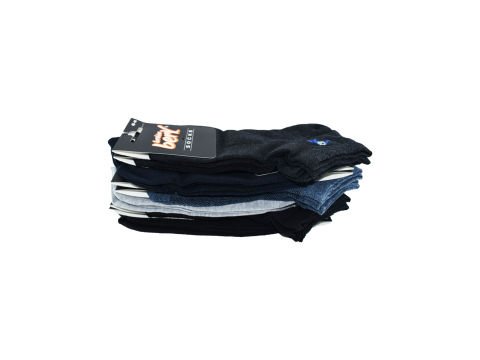 İbrahim Berk 11-35 Erkek Likralı Patik Çorap 12'li