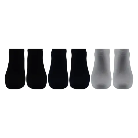 Vakre 9304-2 (40-45 NO) Dikişsiz Erkek Bambu Patik Çorap 12'li