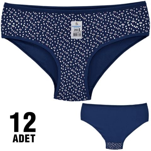 Dondeza 201-93 Desenli Bayan Ara Beden Külot 12'li