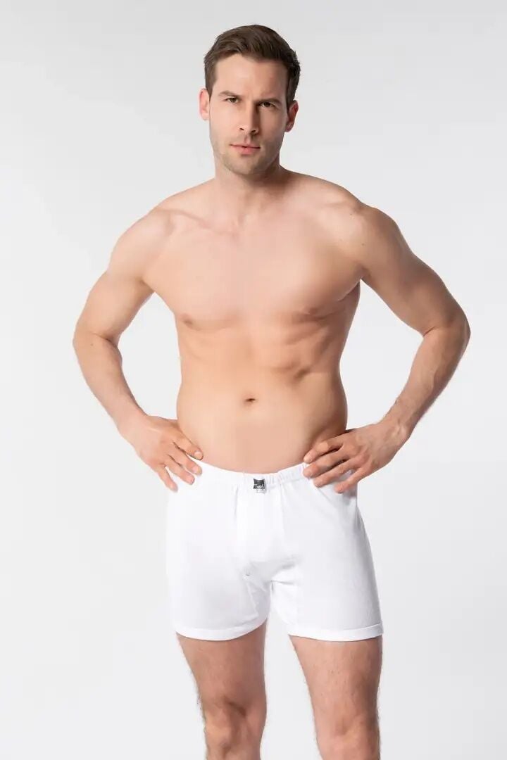 Tutku 0110 Beyaz Erkek Penye Paçalı Arjantin 6'lı