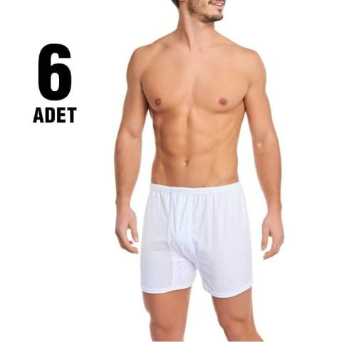 Tutku 0110 Beyaz Erkek Penye Paçalı Arjantin 6'lı