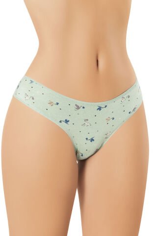 Kota 5033-1 (M-L-XL) Penye Baskılı Brazilian Bayan Külot 12'li
