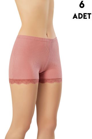 Kota 5022-1 Bayan Dantelli Şort 6'lı