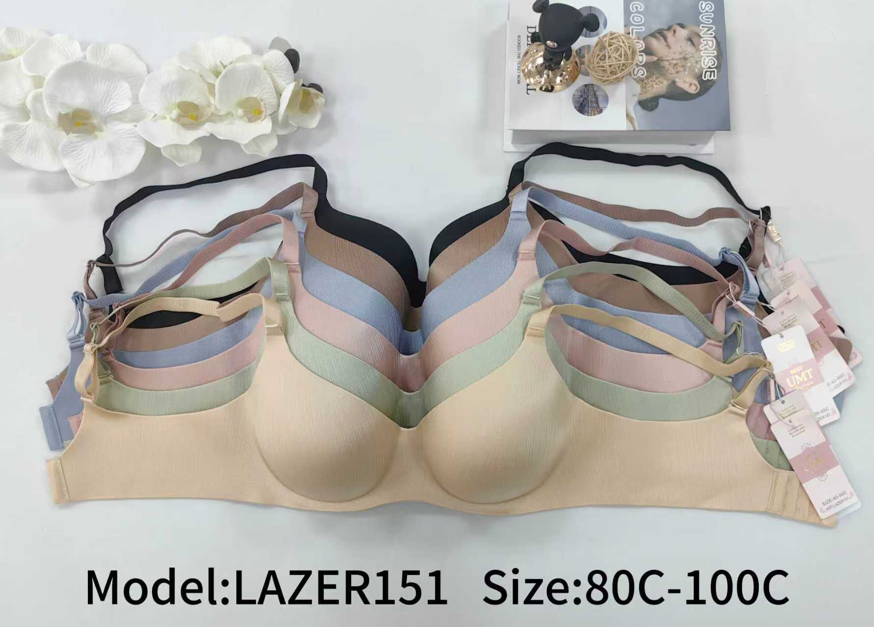 Umt 151 C Cup (80-85-90-95) Lazer Kesim Bayan Sütyen 6'lı