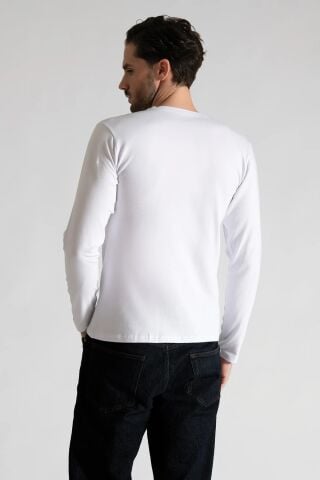 Tutku Elit 1302 Elestan Sıfır Yaka Erkek Uzun Kol Atlet