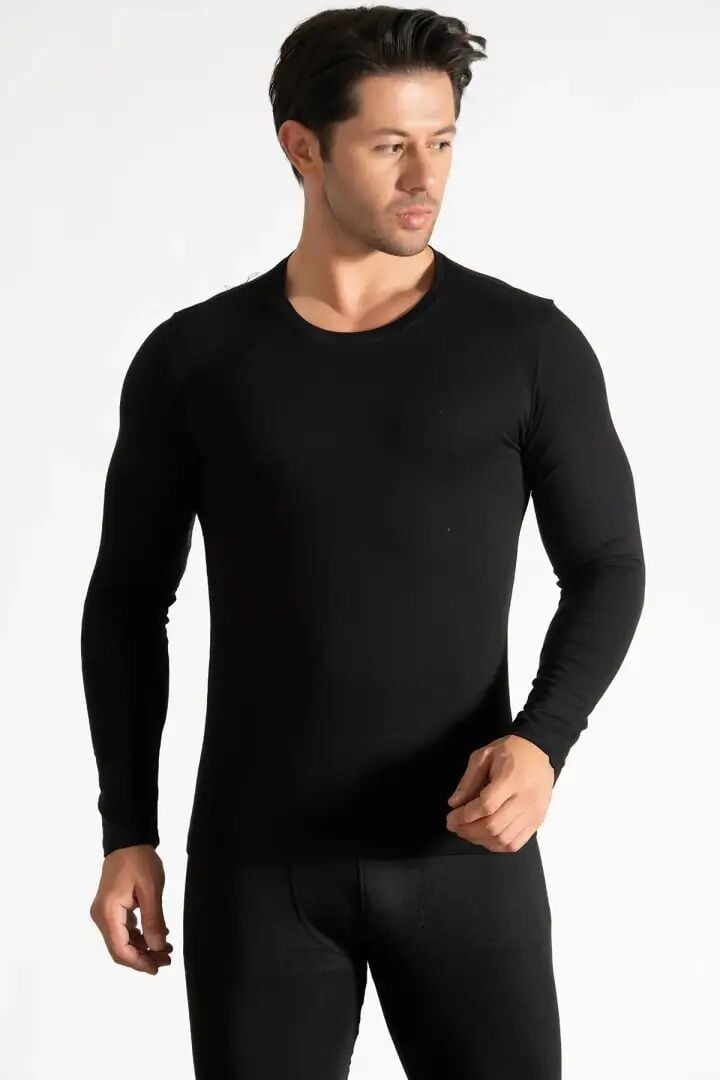 Tutku Elit 1302 Elestan Sıfır Yaka Erkek Uzun Kol Atlet