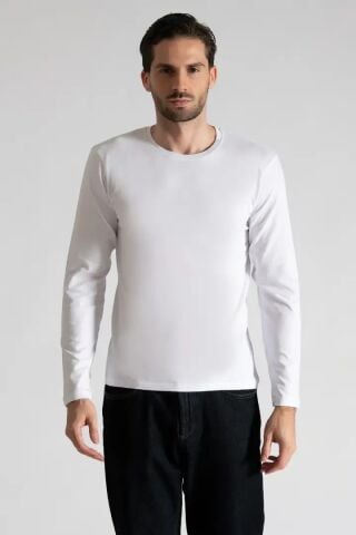 Tutku Elit 1302 Elestan Sıfır Yaka Erkek Uzun Kol Atlet