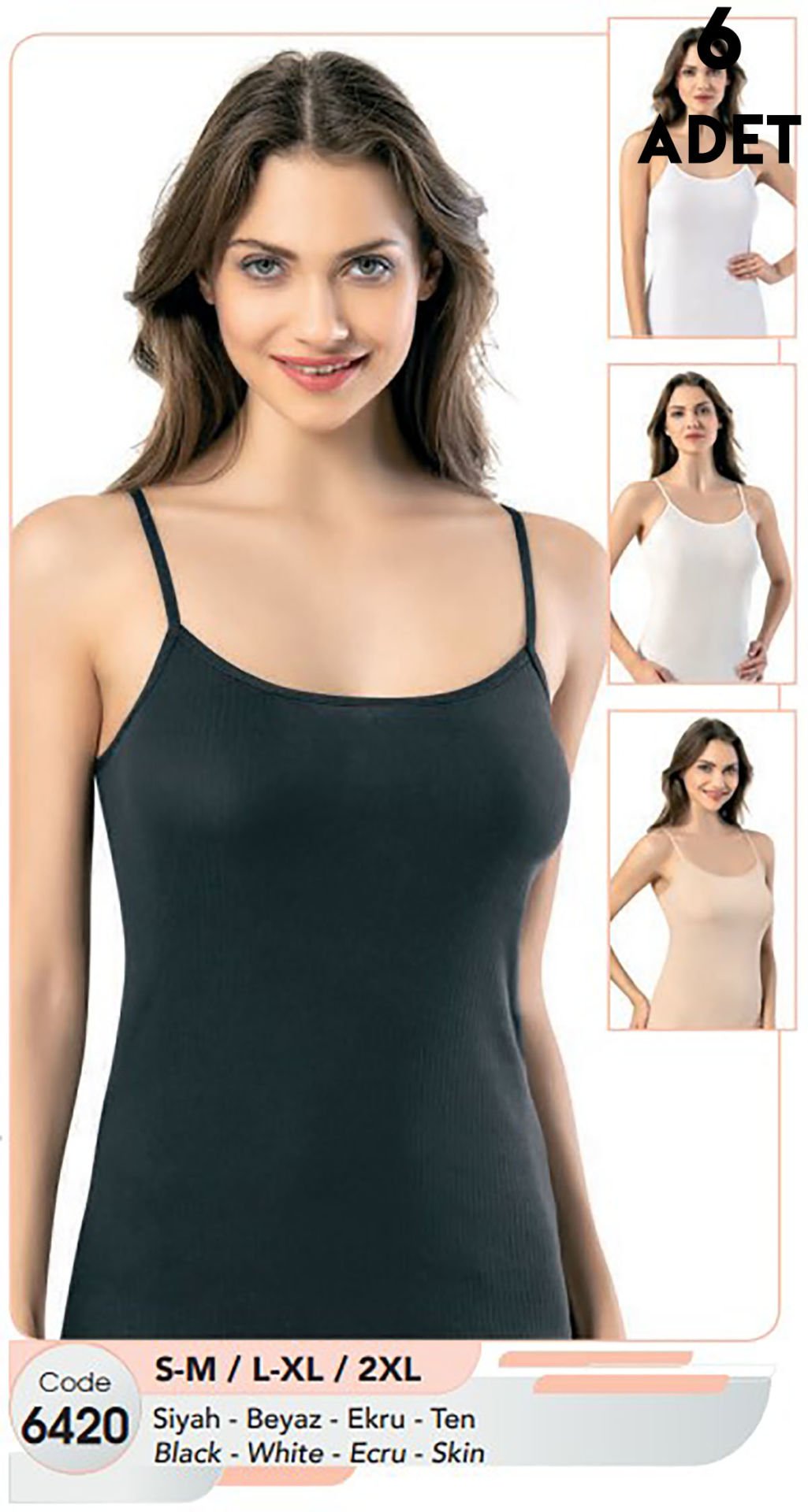 Kota 6420 Bayan Raporlu Ribana Atlet 6'lı