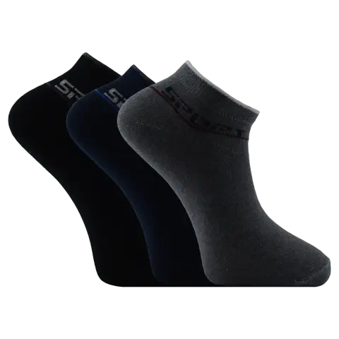 Vakre 9113-6 (41-44 NO) Erkek Penye Likralı Patik Çorap 12'li