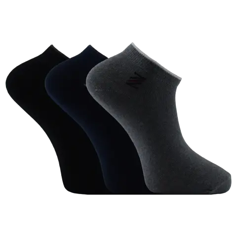 Vakre 9113-8 (41-44 NO) Erkek Penye Likralı Patik Çorap 12'li