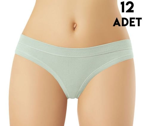 Kota 5104 Biye Detaylı String Modal Bayan Bikini (M-L-XL) 12'li