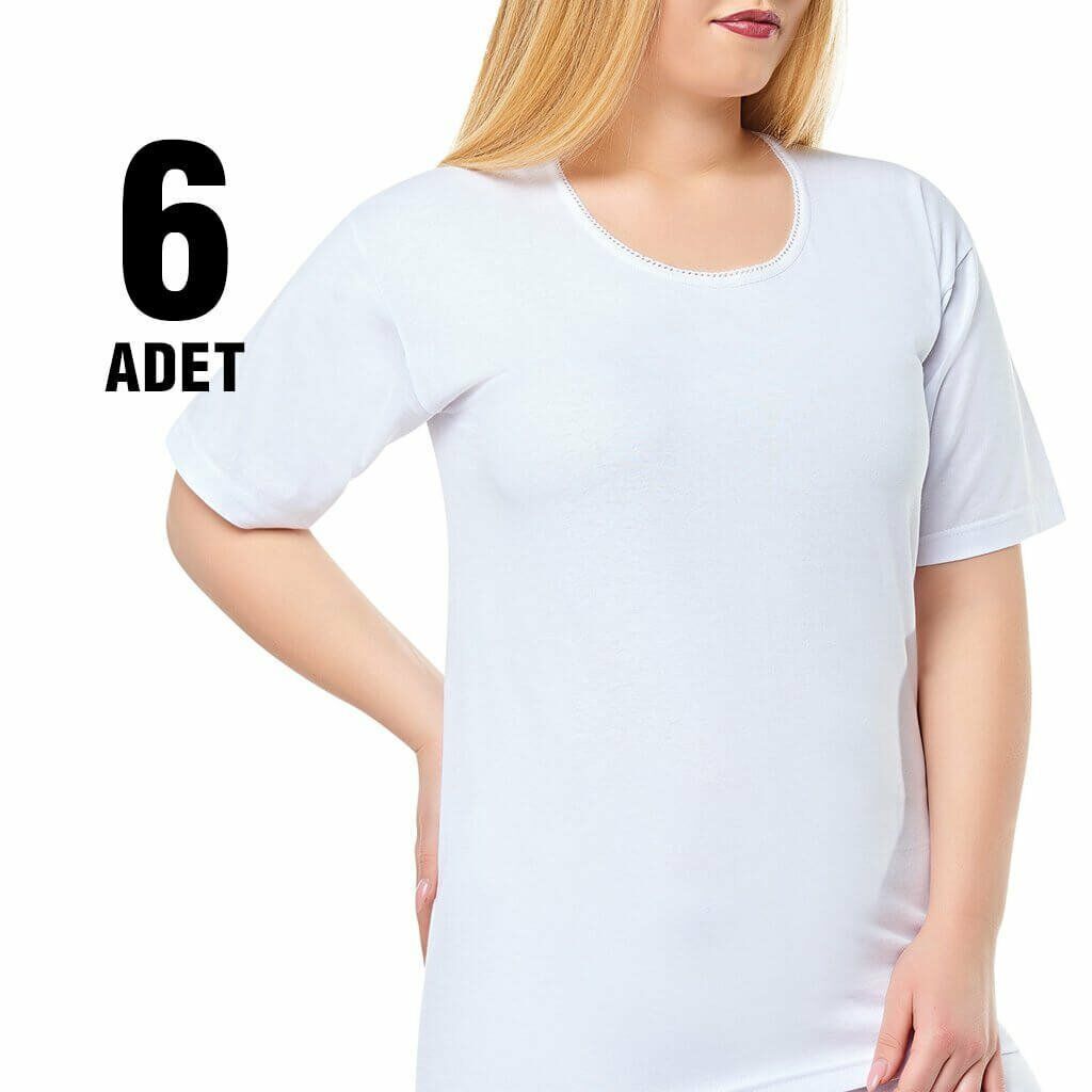 Seher 0011 Kollu Kaşkorse Bayan Fanila 6'lı