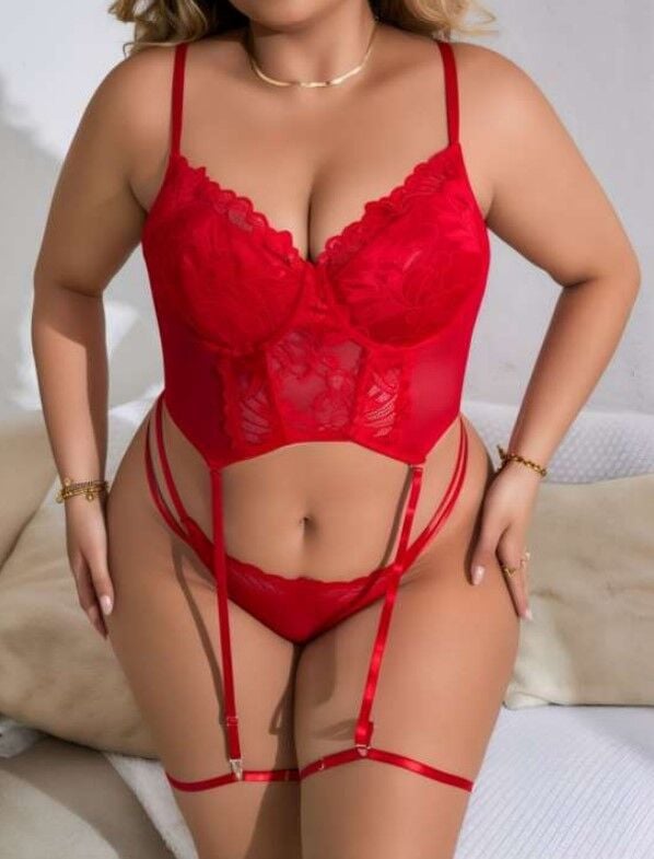 Passione J-81 Bayan Büyük Beden Jartiyer Takım