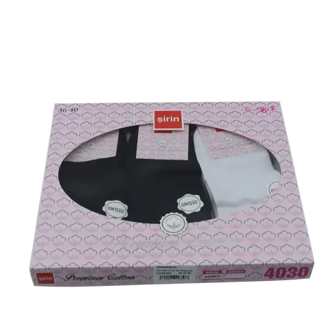 Şirin 4030-63 (36-40) Dikişsiz Bayan Penye Patik Çorap 12'li