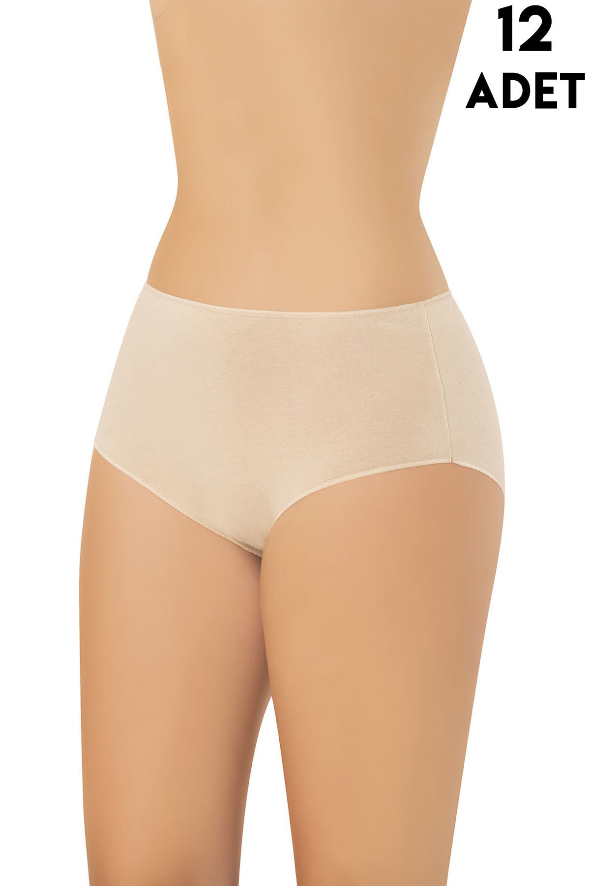 Kota 5114 (M-L-XL-2XL) Yüksek Bel Modal Bayan Külot 12'li TEN - L