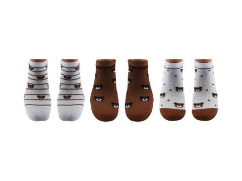 Esinti 30-1 Naturel Pamuk Dikişsiz Bayan Patik 12'li