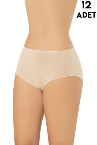Kota 5114 (M-L-XL-2XL) Yüksek Bel Modal Bayan Külot 12'li TEN - 2XL