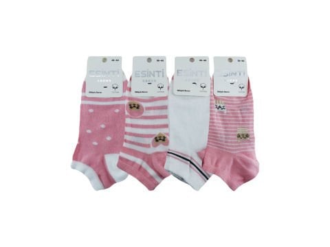 Esinti 30-13 Naturel Pamuk Dikişsiz Bayan Patik 12'li