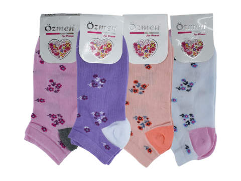 Özmen 38-13 Kaliteli Penye Bayan Patik 12'li