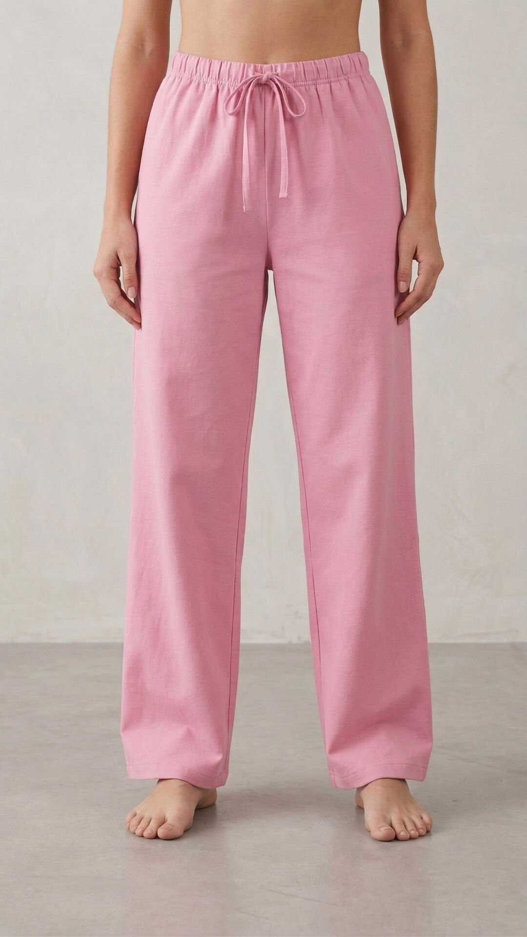 Dondeza 5094 (M-L-XL) Penye Bayan Tek Alt Pijama 6'lı