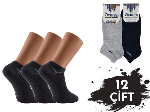 Özmen 45-17 Kaliteli Penye Erkek Patik 12'li