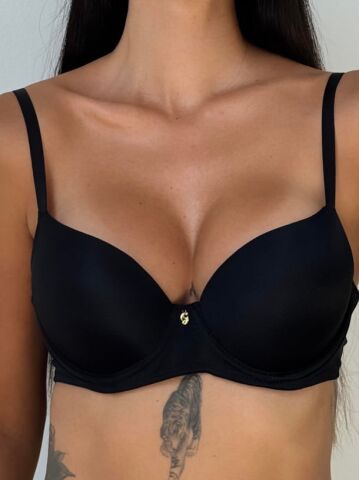 Cansoy 725 B Cup (75-80-85-90) Balenli Destekli Bayan Sütyen 6'lı SİYAH - SERİ-6-LI