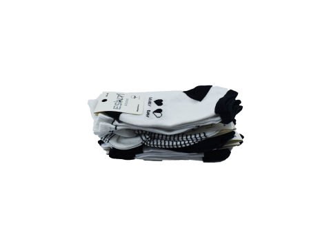 Esinti 30-9 Naturel Pamuk Dikişsiz Bayan Patik 12'li