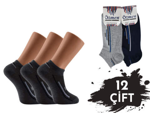 Özmen 45-16 Kaliteli Penye Erkek Patik 12'li