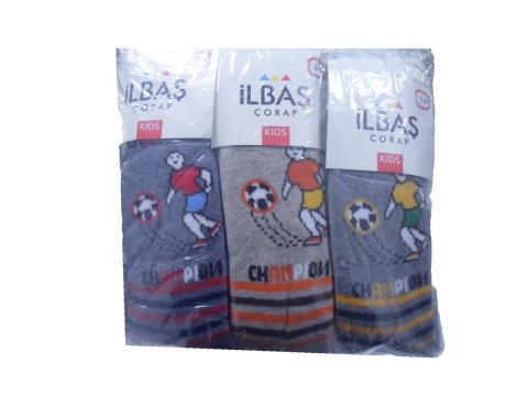 İlbaş Kız Erkek Havlu Kışlık Çocuk Külotlu Çorap 6'li