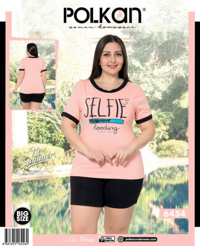 Polkan 6454 Battal Bayan Şortlu Takım