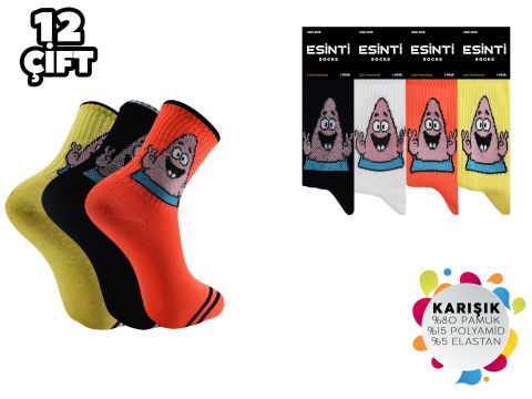 Esinti 73 Bayan Kolej Çorap 12'li
