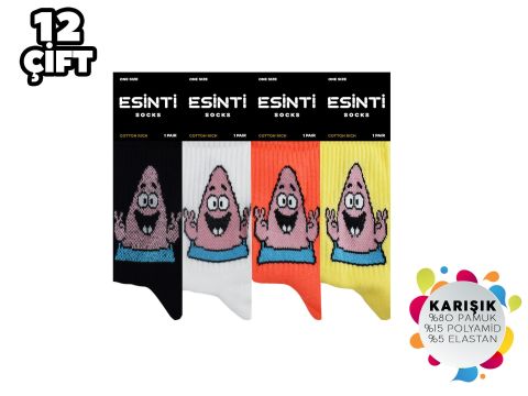 Esinti 73 Bayan Kolej Çorap 12'li